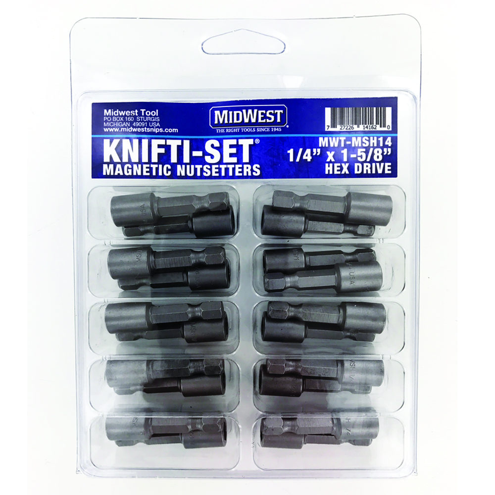 Featured image for “1/4″ X 1-5/8″ Hex Driver Bit 20 Pack – MWT-MSH14”