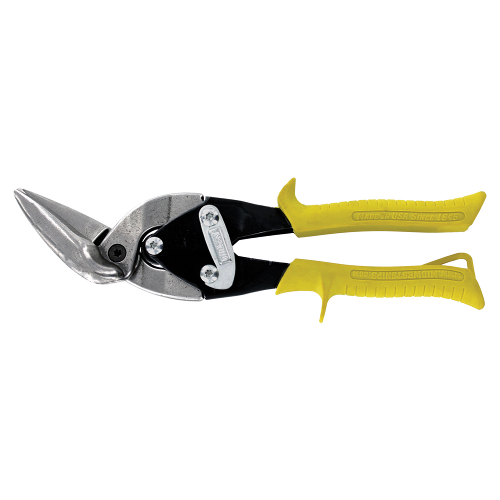 Straight Cut Offset Tin Cutting Shears with Forged Blade & KUSHN-POWER Comfort Grips MIDWEST Aviation Snip MWT-6510S 2 Pack
